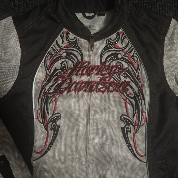 Vintage Womans Harley Davidson Riding Jacket Size Small - Picture 2 of 4